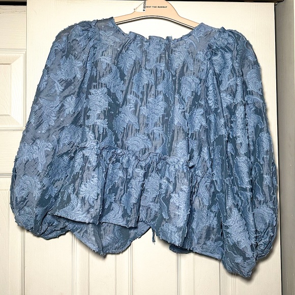 BRAND NEW / FREE PEOPLE - Bluemoon Callie Crew Neck 3/4 Sleeve Blouse (Size S) - Picture 2 of 11